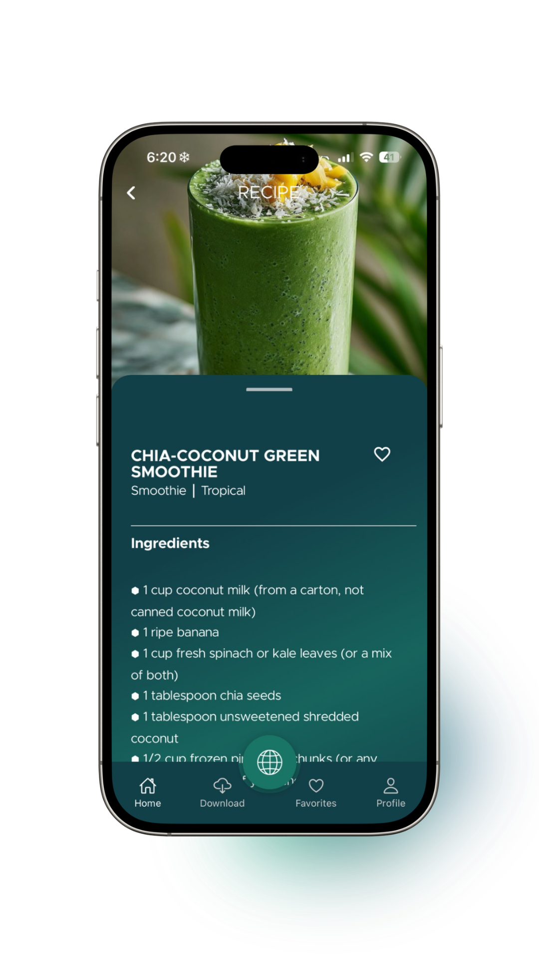 Recipes feature with healthy and delicious meal options